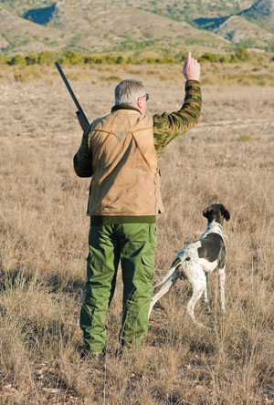 Cacciatore con cane